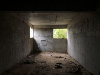 Interior of abandoned building