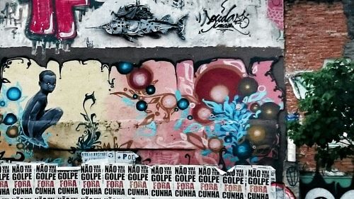 Graffiti on wall
