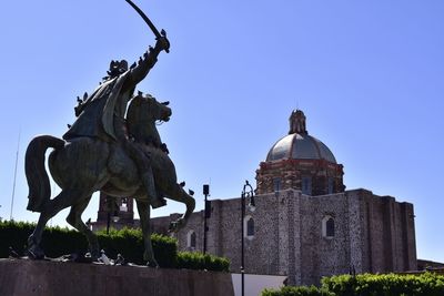 Low angle view of statue