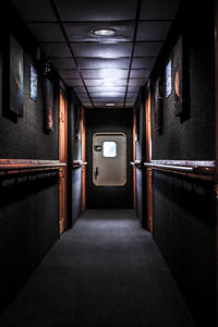 Interior of yacht