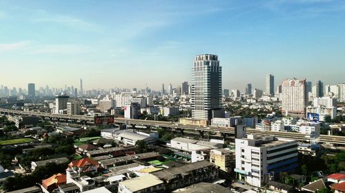 Cityscape against sky