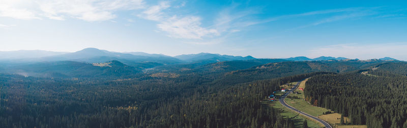 Panoramic view of landscape against sky