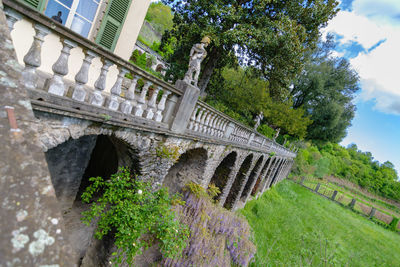 Low angle view of historical building