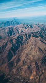 Aerial view of landscape against sky