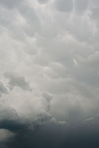 Low angle view of clouds in sky