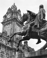 Low angle view of statue