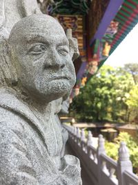 Close-up of buddha statue