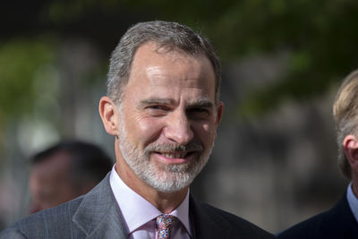 Portrait of a smiling man outdoors