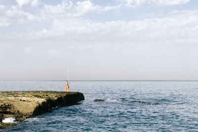 Scenic view of sea against sky