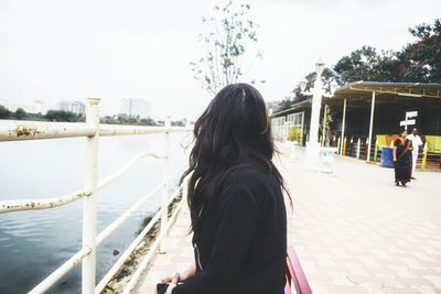 Woman standing in park