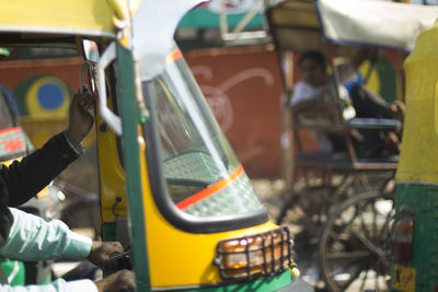 Close-up of motorcycle