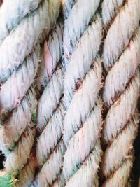 Full frame shot of ropes for sale in market