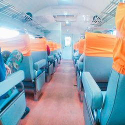 Train at railroad station