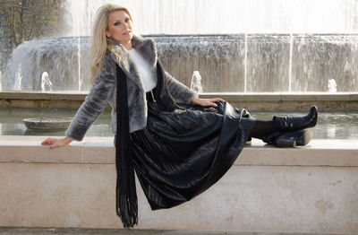 Portrait of beautiful young woman