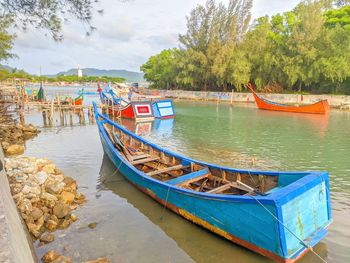 Scenic view of river against sky