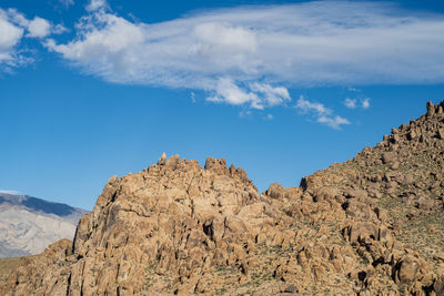 Scenic view of rocky mountains against sky