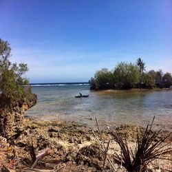 Scenic view of calm sea against sky