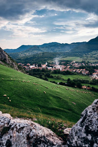 Scenic view of landscape against sky