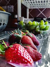 Close-up of strawberries