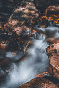 Aerial view of waterfall