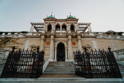 Low angle view of historical building against sky