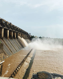 View of dam against sky
