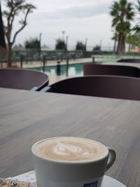 Close-up of coffee on table