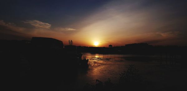 Scenic view of sunset sky