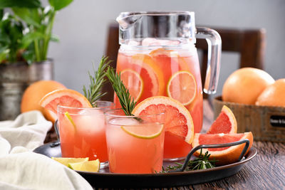 Close-up of drink on table