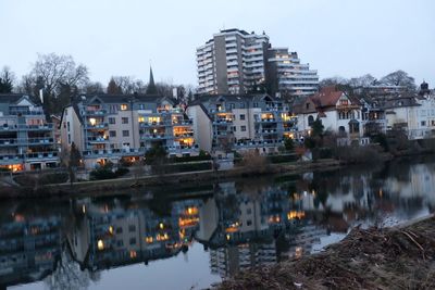 River with buildings in background