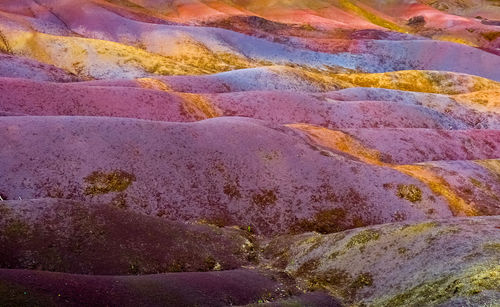 Full frame shot of multi colored rock on land