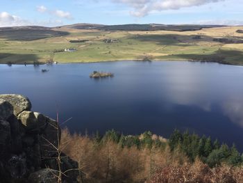 Scenic view of lake in scotland