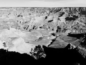 Panoramic view of rock formations