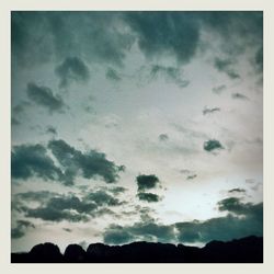 Low angle view of storm clouds in sky