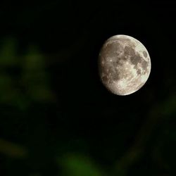 Moon in sky at night