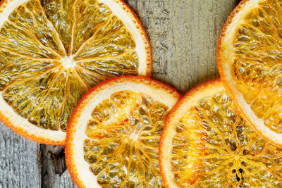 Close-up of orange slices