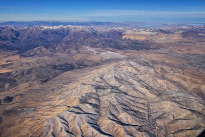 Scenic view of dramatic landscape against sky