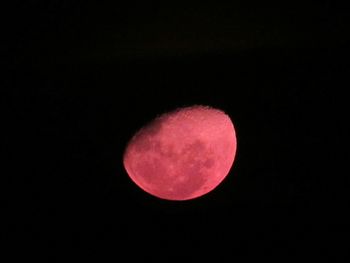 View of moon at night