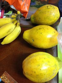 High angle view of fruits in market