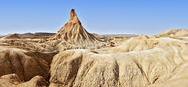 Rock formations in a desert