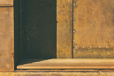 Close-up of door