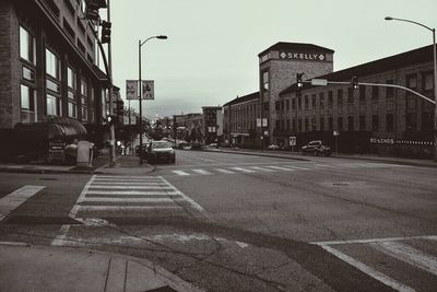 City street at dusk