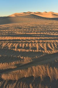 Scenic view of desert against sky