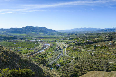 Landscape in alora, malaga, spain