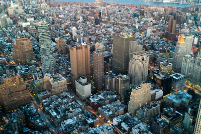 High angle view of cityscape