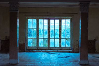 Interior of abandoned building