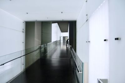 Long hallway in a museum