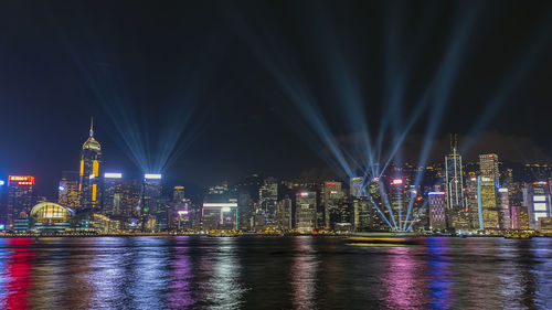 Hong kong harbour laser show