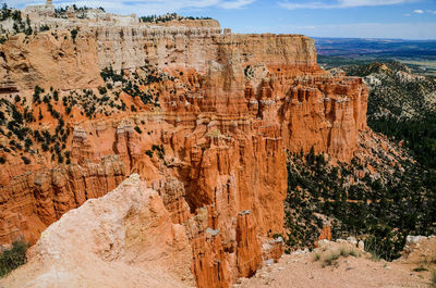 View of rock formations