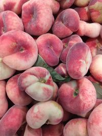 Full frame shot of apples for sale at market stall